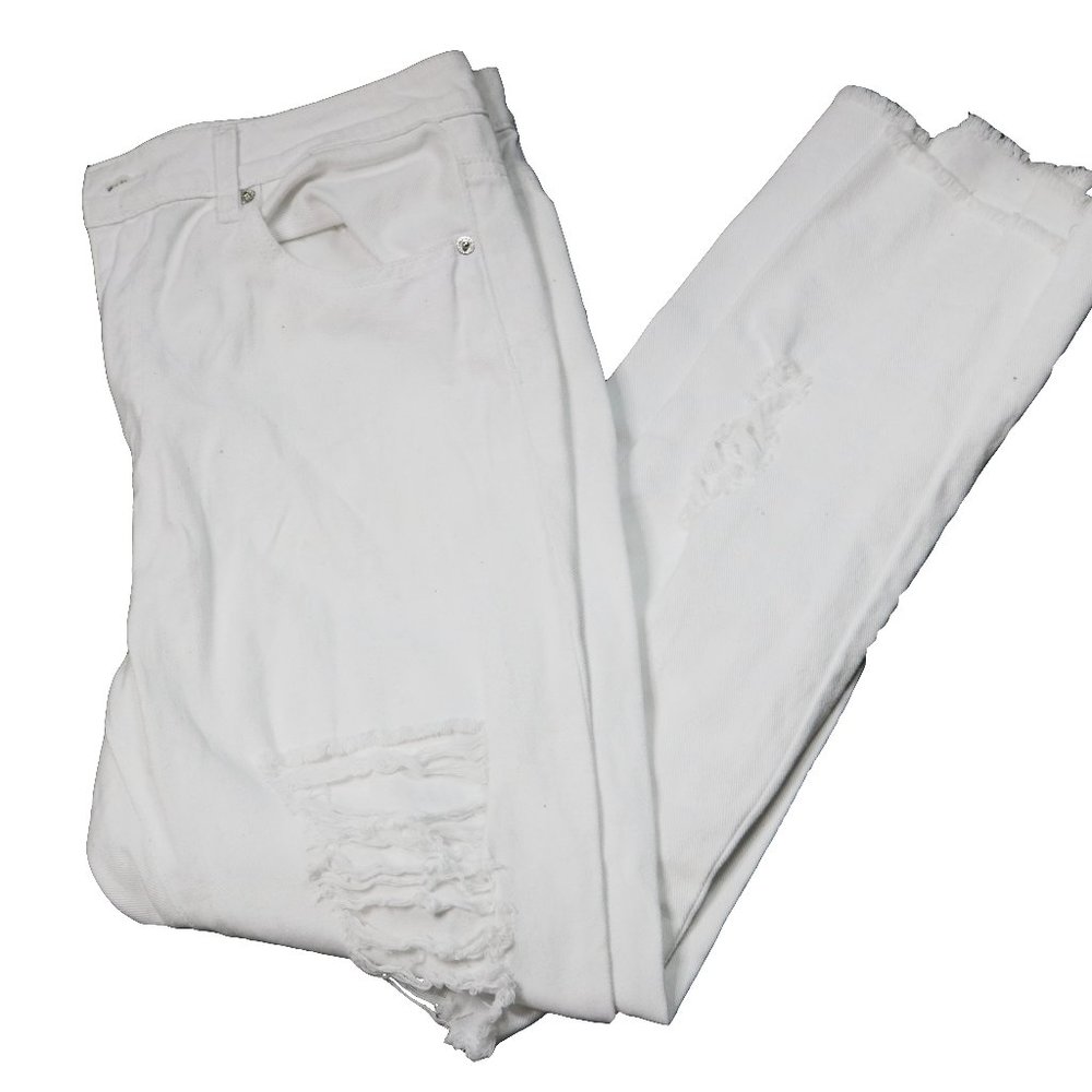 White Distressed Jeans